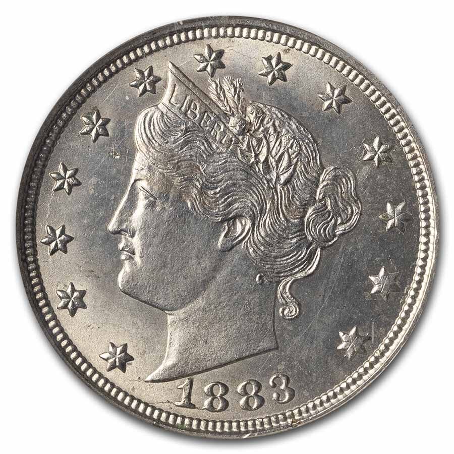 1883 Liberty Head V Nickel MS-62 NGC (Cents)