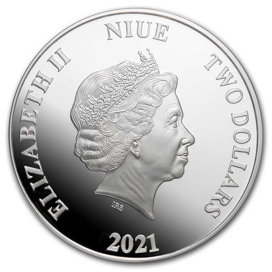 2021 1 oz Silver Coin $2 The Lord of the Rings: Sauron