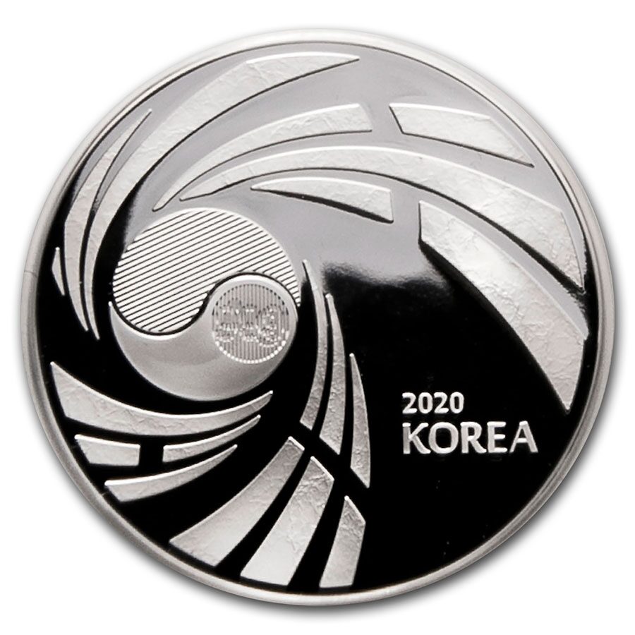 2020 South Korea 1 oz Silver K-Series Taekwondo Proof