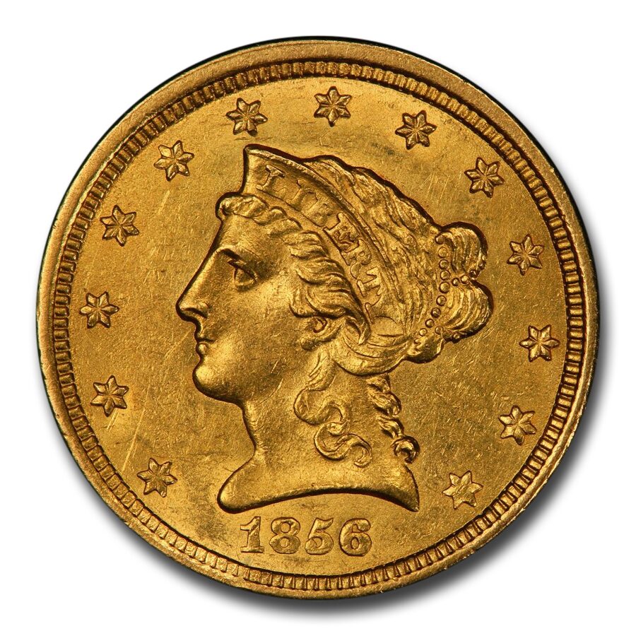 1856-O $2.50 Liberty Gold Quarter Eagle MS-62 PCGS