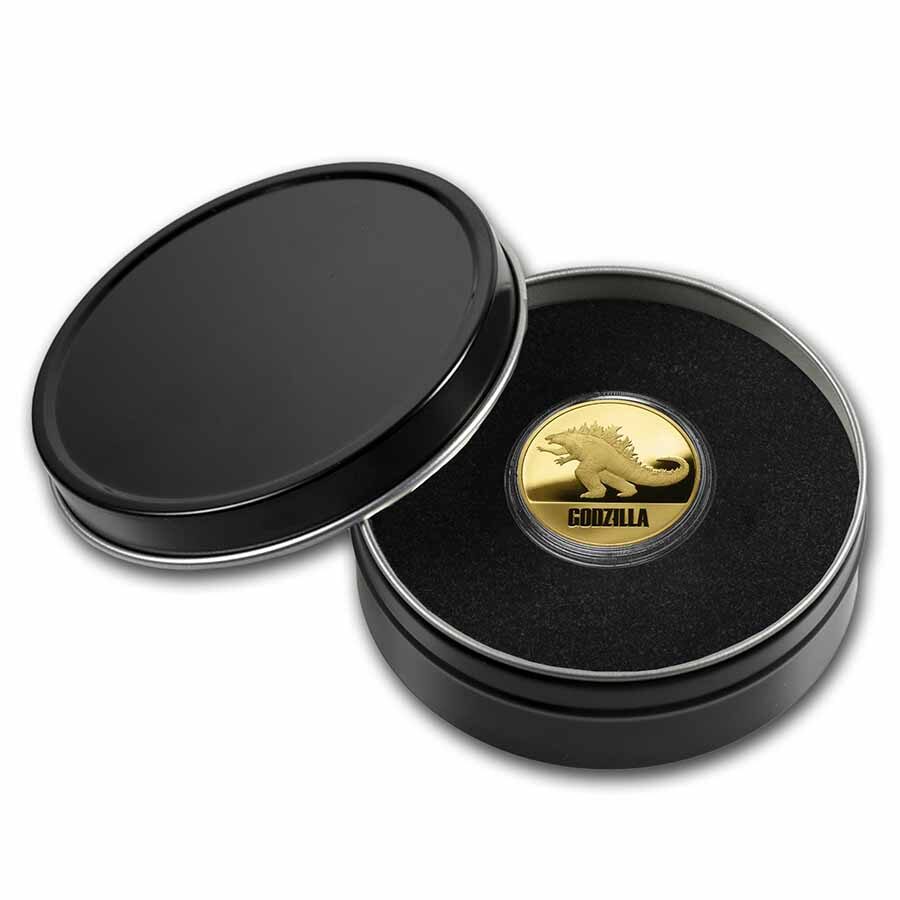 2021 Niue 1 oz Gold $250 Godzilla (w/ Gift Tin & COA)