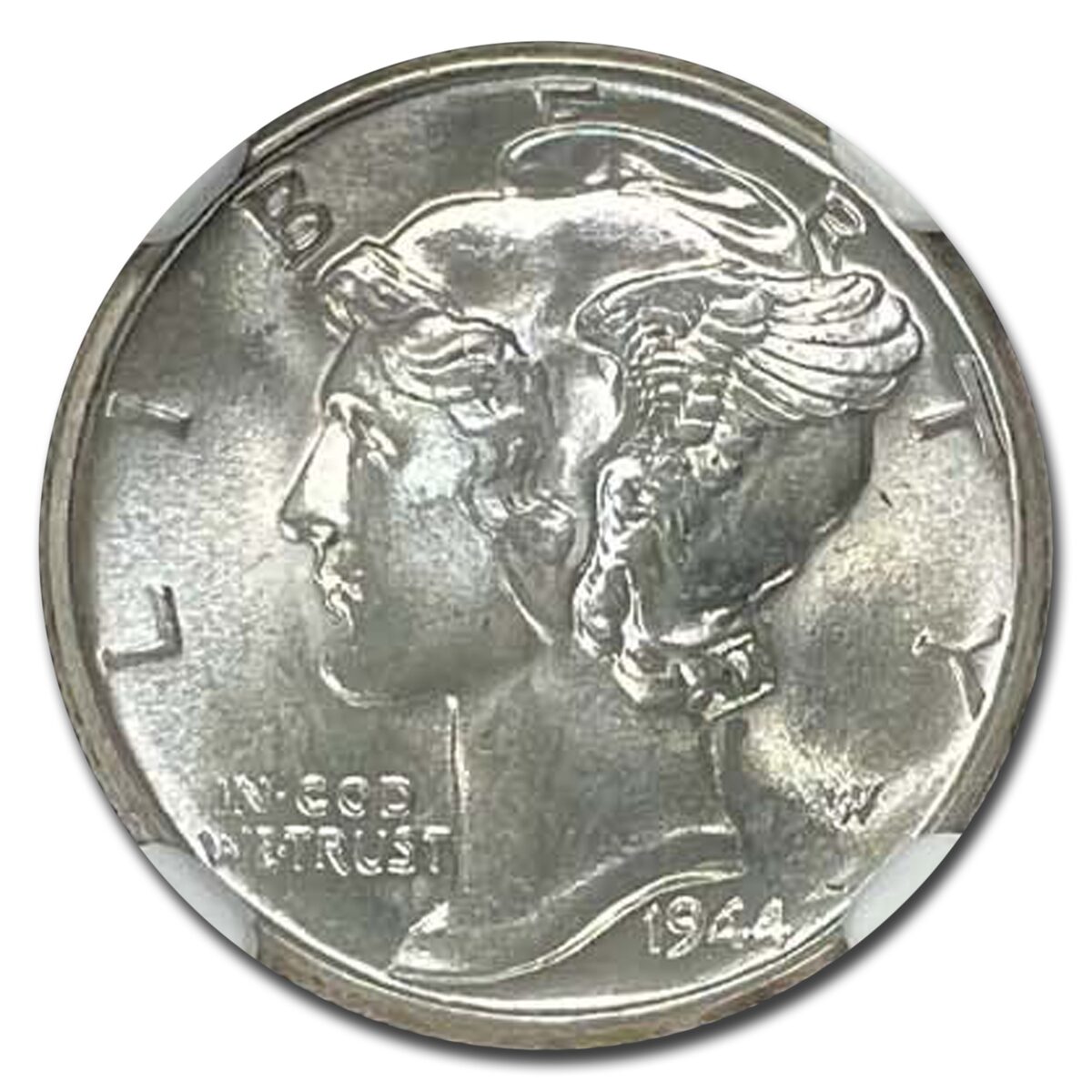 1944 Mercury Dime MS-67 NGC (FB)