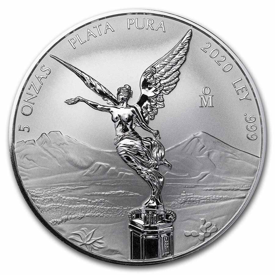 2020 Mexico 5 oz Silver Reverse Proof Libertad