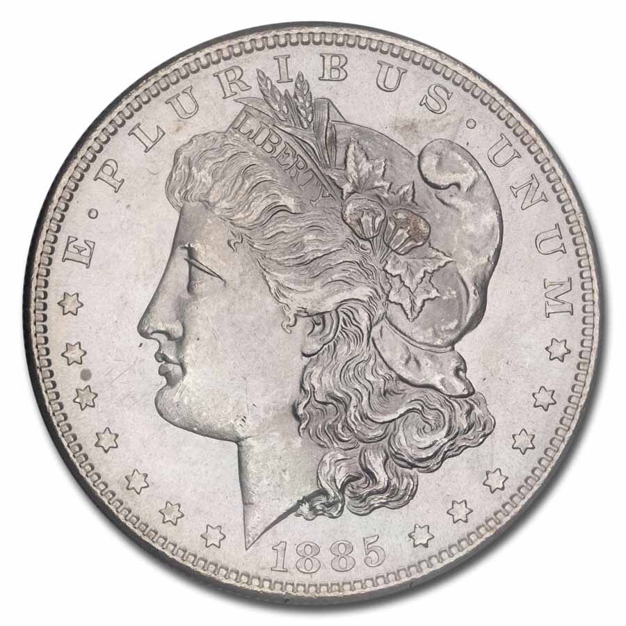 1885-S Morgan Dollar MS-64 PCGS