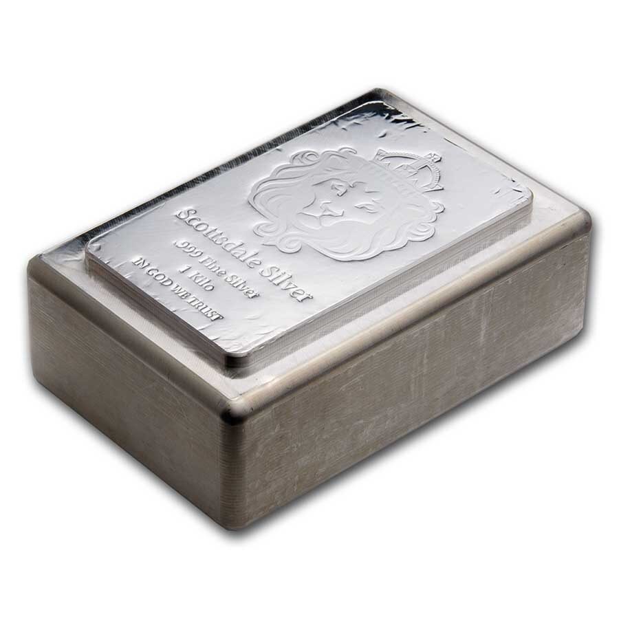 1 kilo Silver Bar - Scottsdale Mint Stacker®