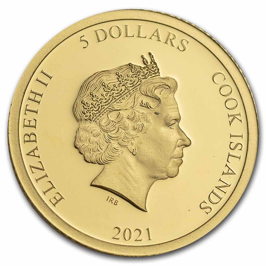 2021 Cook Islands 1/2 gram Gold Terracotta Warriors