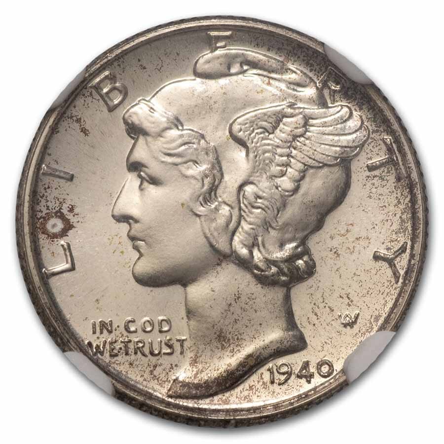 1940 Mercury Dime PF-66 NGC