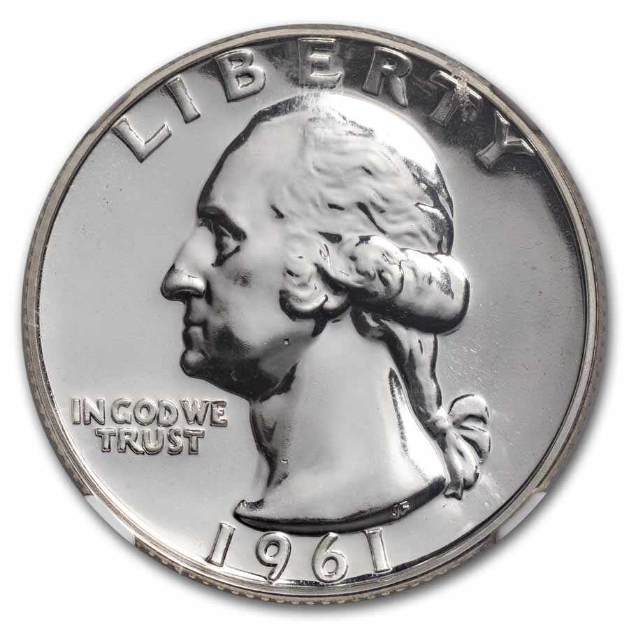 1961 Washington Quarter PF-68 NGC