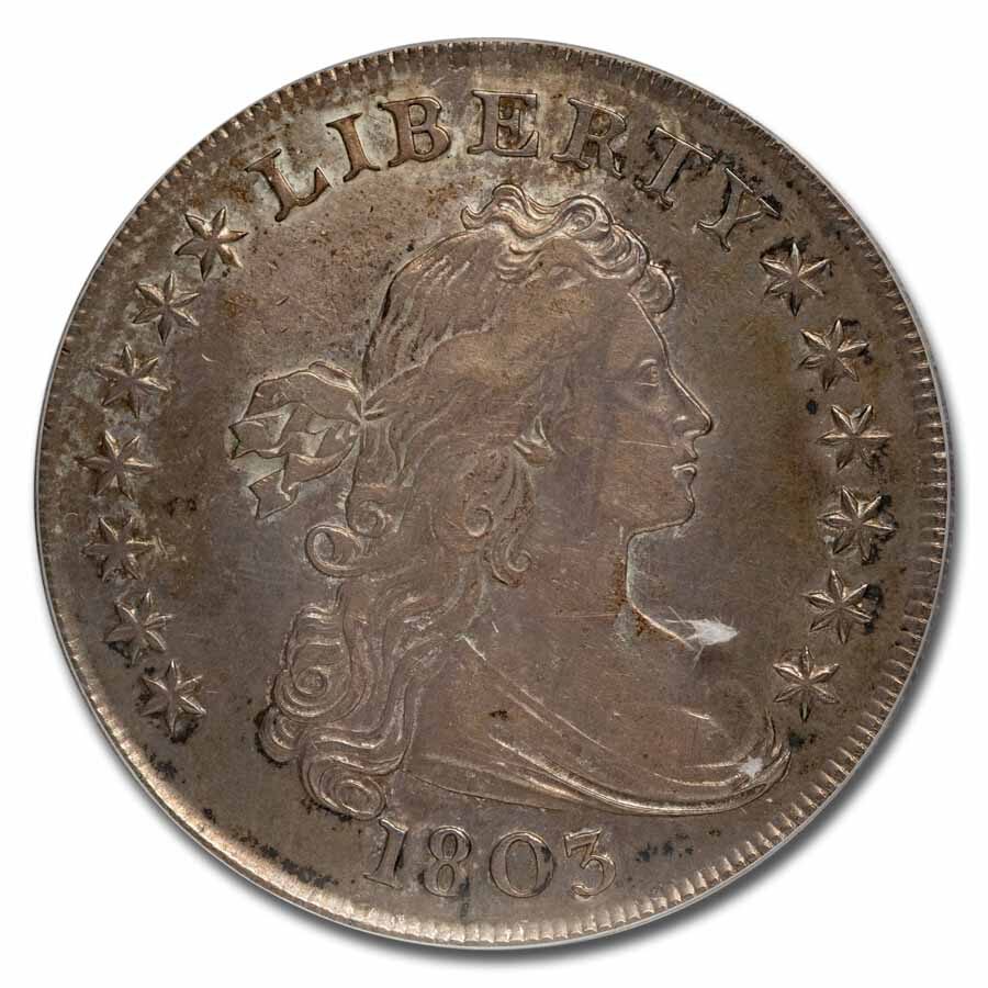 1803 Draped Bust Dollar XF-40 PCGS (Small 3)