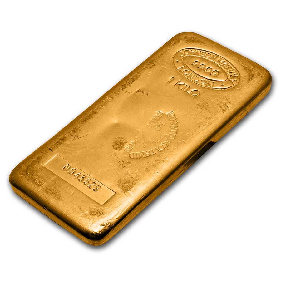 1 kilo Gold Bar - Johnson Matthey-London (Mocatta & Goldsmid LTD)