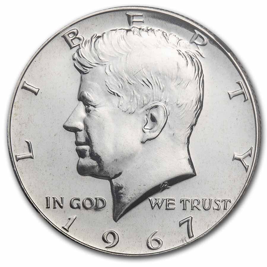 1967 Kennedy Half Dollar SMS MS-67 NGC