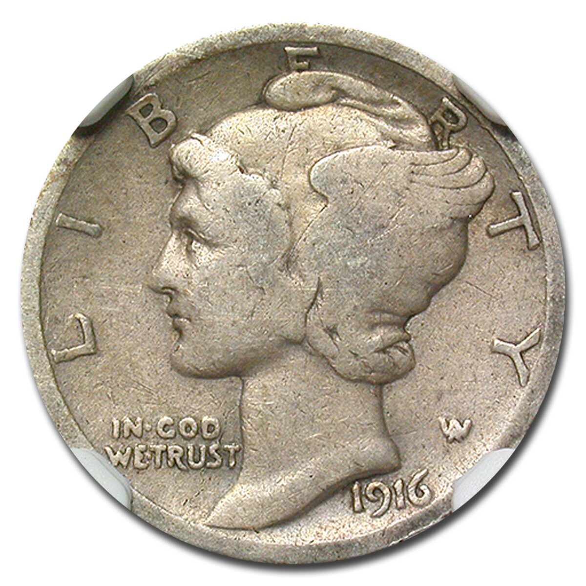 1916-D Mercury Dime VG-8 NGC