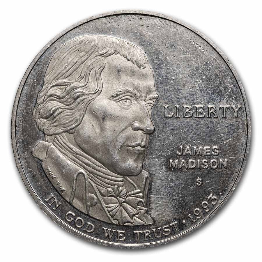 U.S. Mint $1 Silver Commem BU/Proof (ASW .7734 oz, Scruffy)