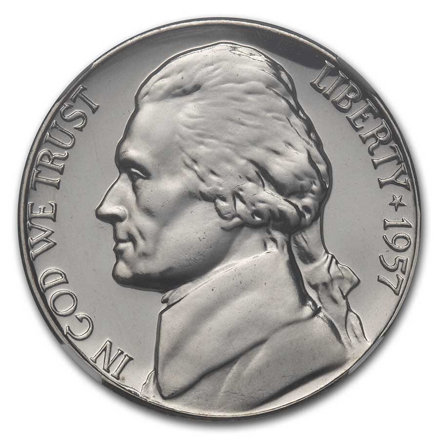 1957 Jefferson Nickel PF-68 NGC