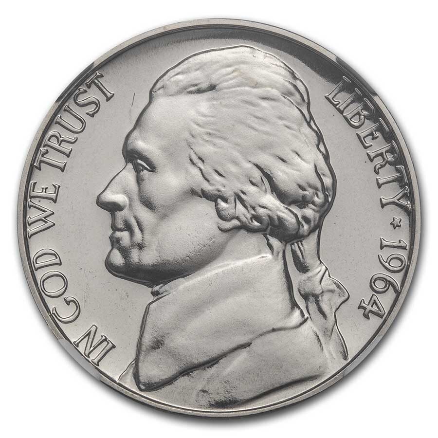 1964 Jefferson Nickel PF-68 NGC