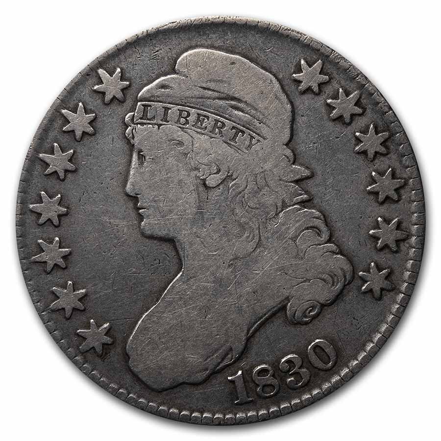1830 Bust Half Dollar VG (Small 0)