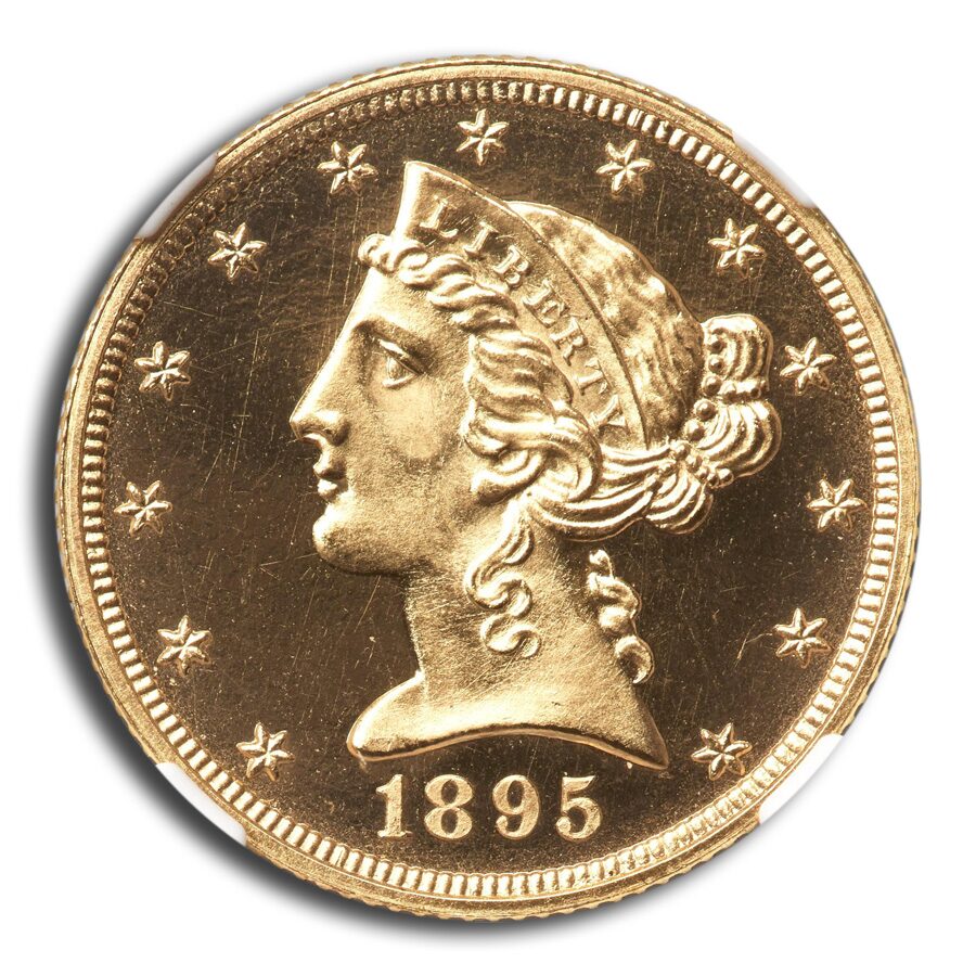 1895 $5 Liberty Gold Half Eagle PF-66+ UCAM NGC
