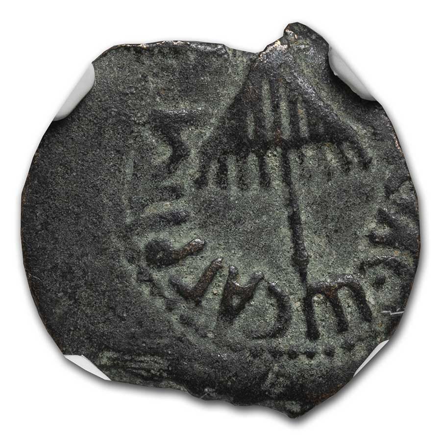 Ancient Judaea AE Prutah Agrippa I (37-44 AD) VF NGC