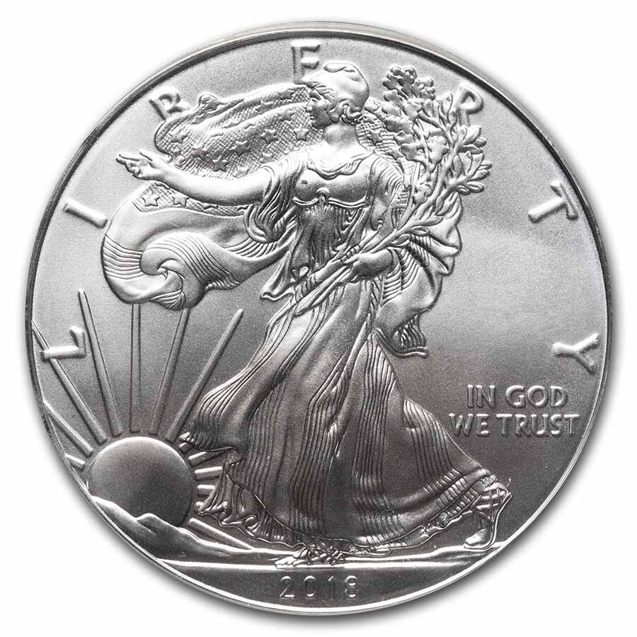 2018 American Silver Eagle MS-70 PCGS (First Day of Issue)