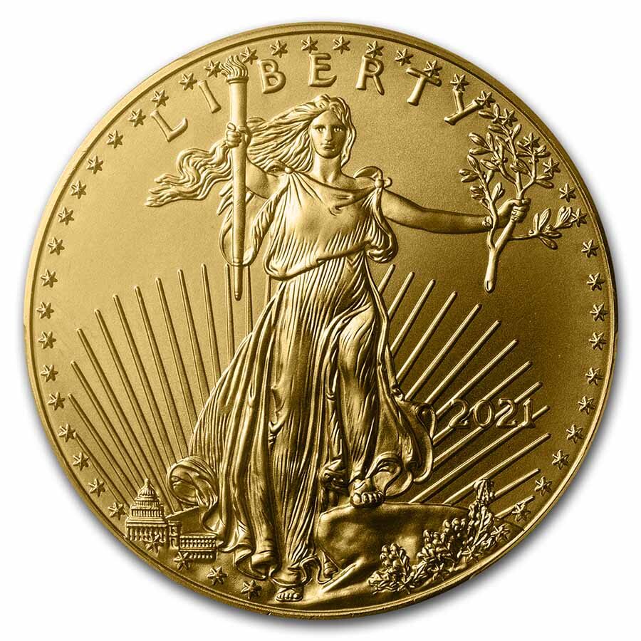 2021 1 oz American Gold Eagle (Type 1) MS-70 PCGS