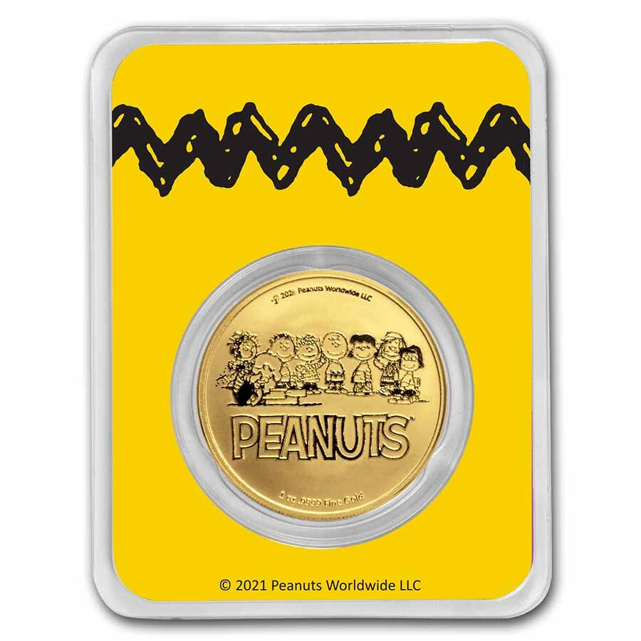 Peanuts® Charlie Brown 1 oz Gold Round in TEP