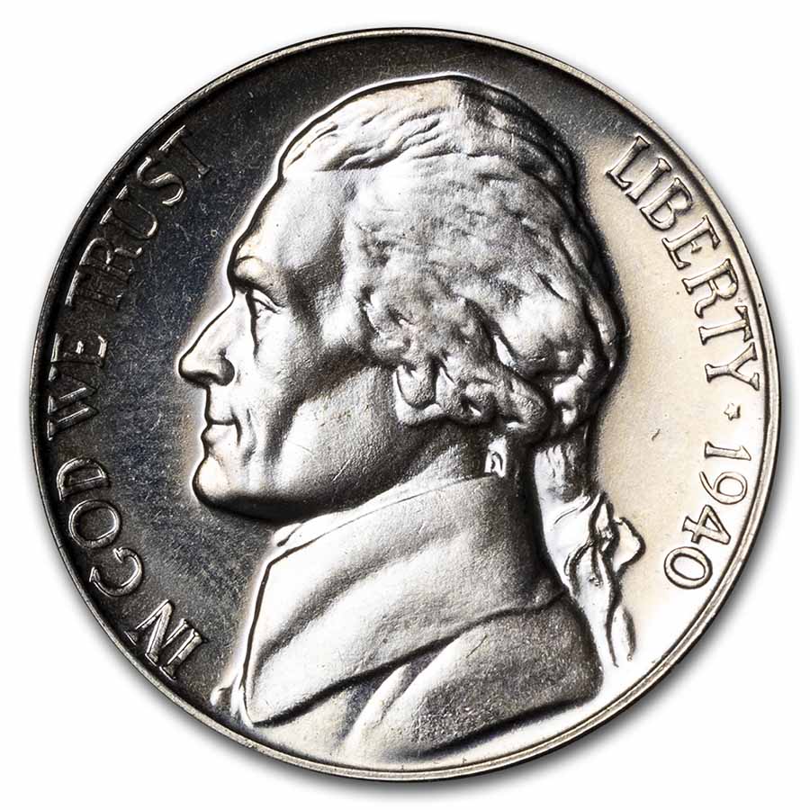 1940 Jefferson Nickel Proof