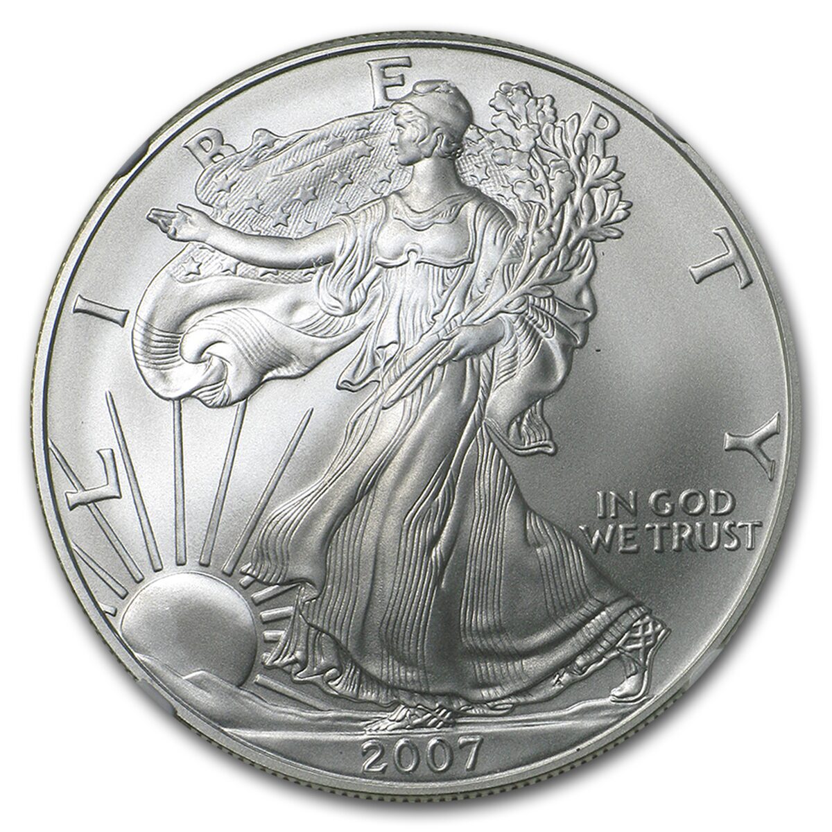 2007 American Silver Eagle MS-70 NGC