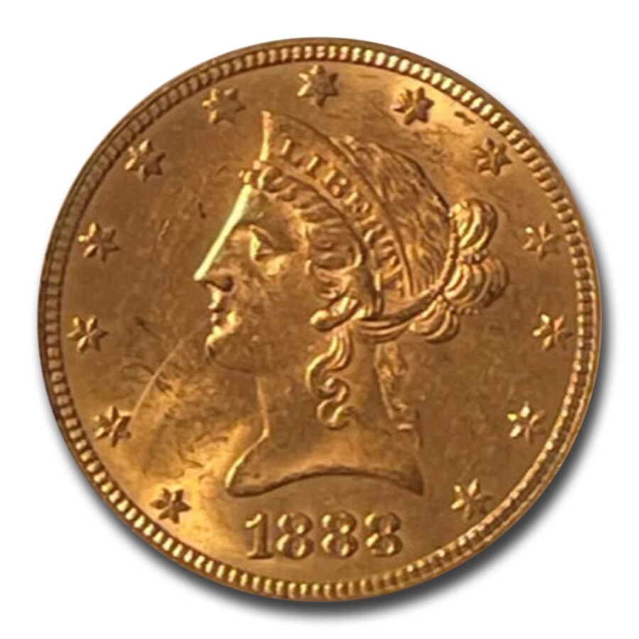 1888-S $10 Liberty Gold Eagle MS-63 PCGS CAC