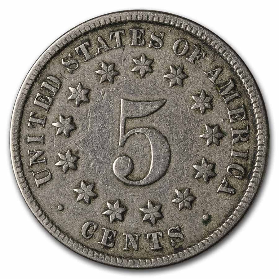 1870 Shield Nickel Fine