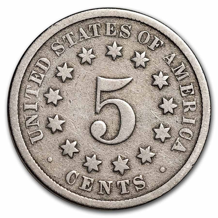 1874 Shield Nickel Good