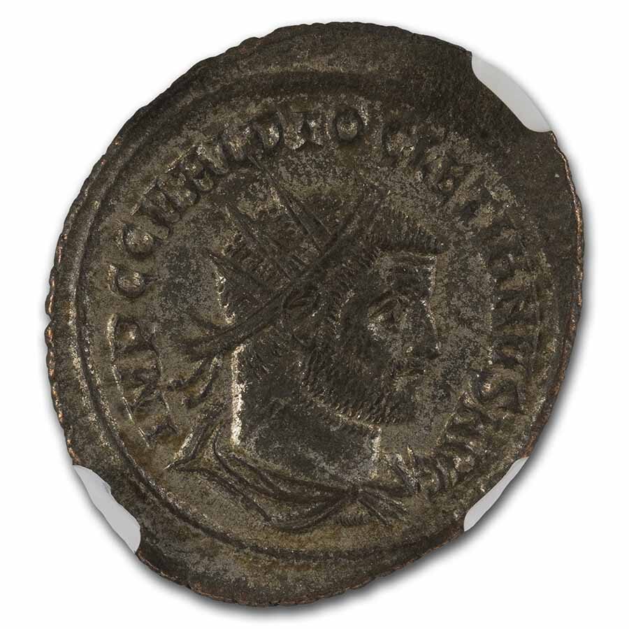 Roman Silvered Aurelianianus Diocletian 284-305 AD Ch XF NGC
