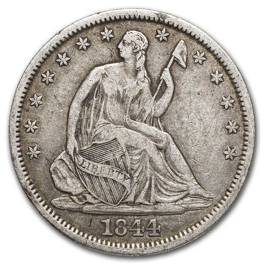 1844-O Liberty Seated Half Dollar XF