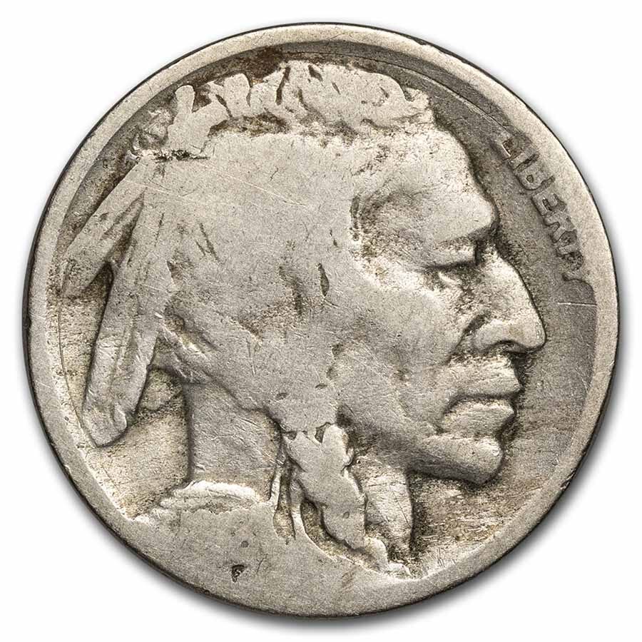 1918-D Buffalo Nickel AG