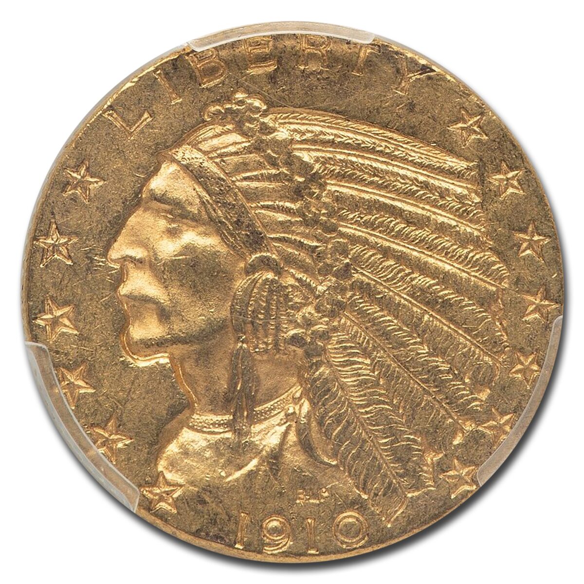 1910 $5 Indian Gold Half Eagle MS-62 PCGS