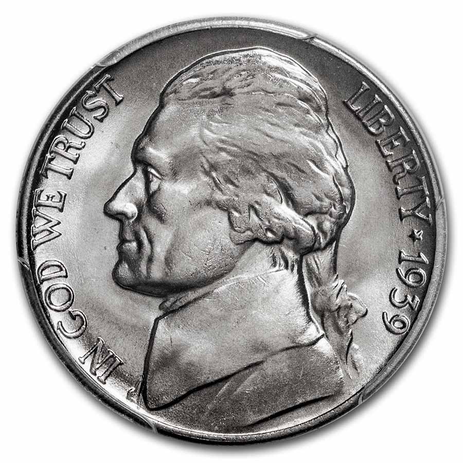 1939-D Jefferson Nickel MS-66 PCGS (Reverse of 1940)