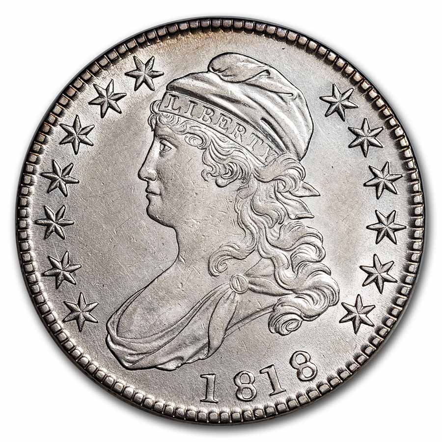 1818 Bust Half Dollar AU