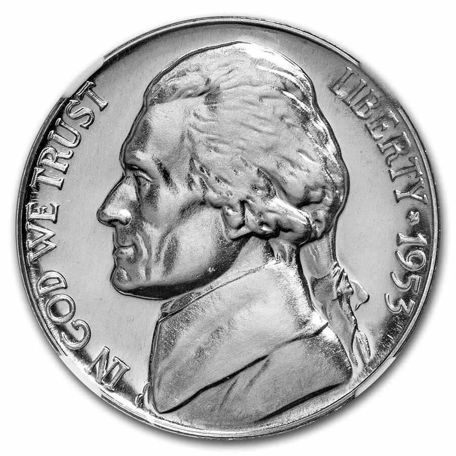 1953 Jefferson Nickel PF-69 NGC