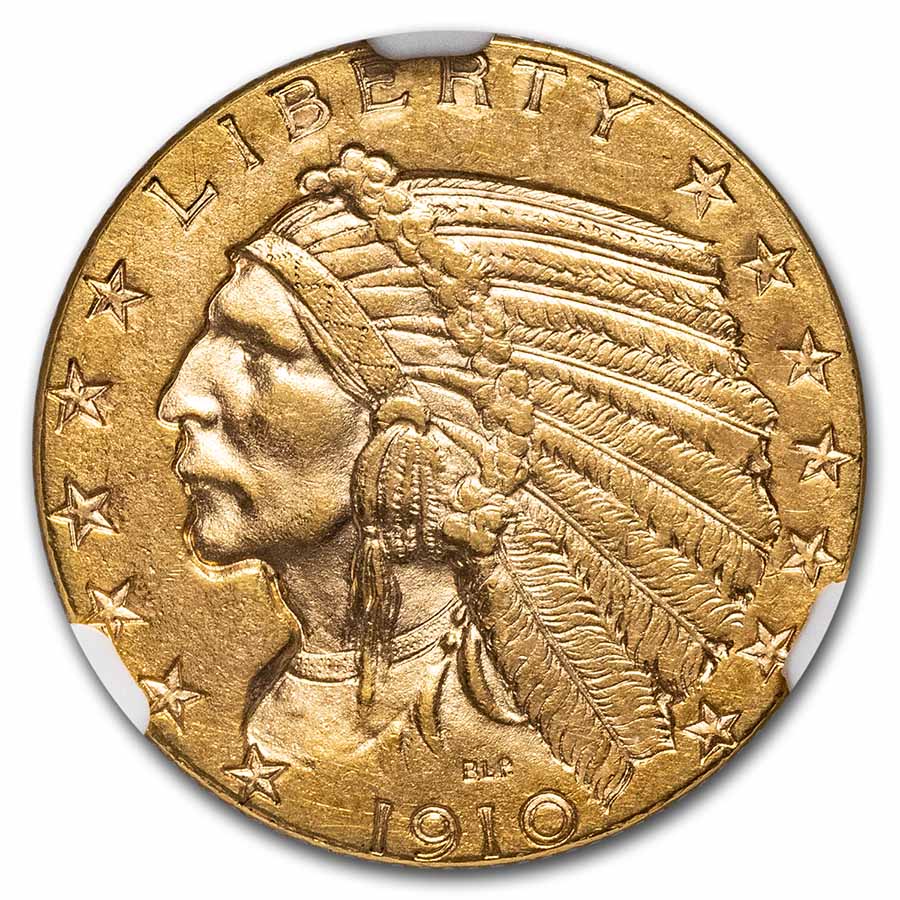 $5 Indian Gold Half Eagle MS-61 NGC (Random Year)