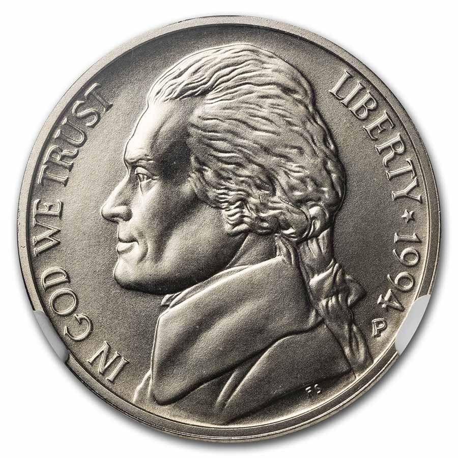 1994-P Jefferson Nickel Matte Finish SP-70 NGC