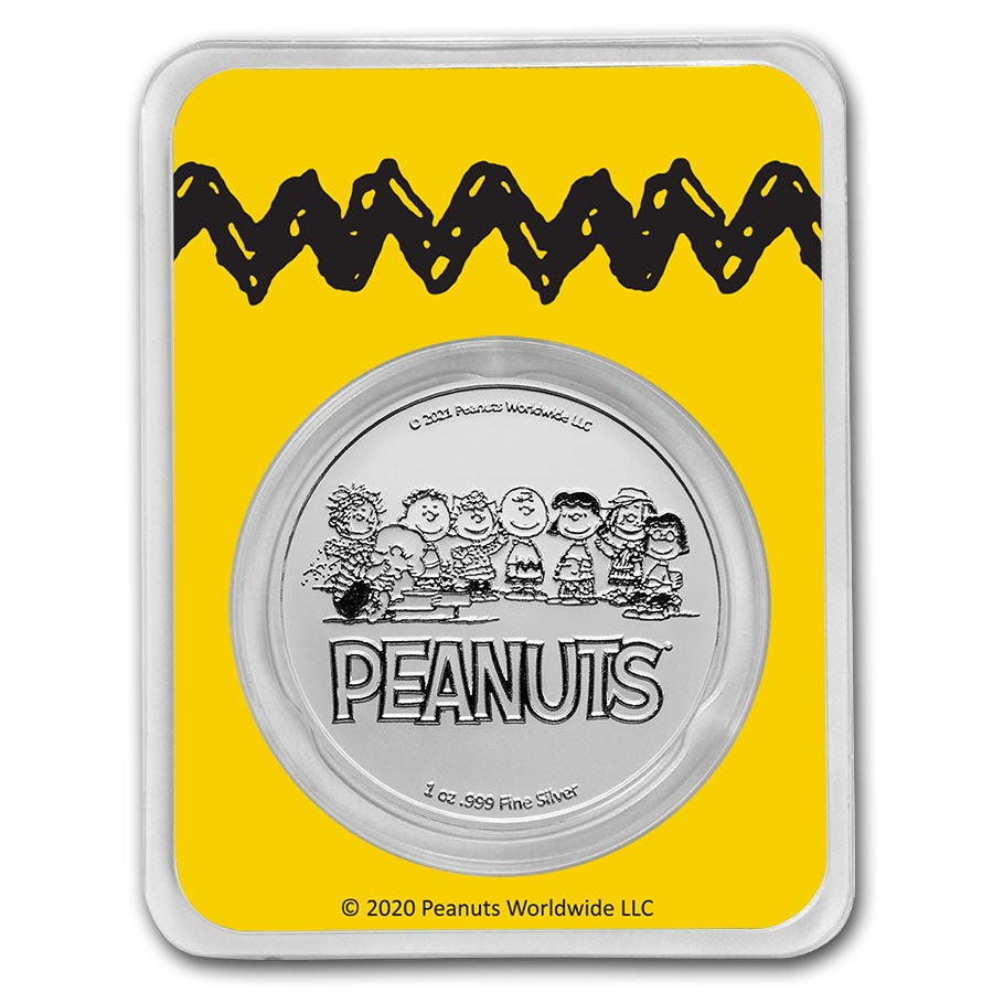 Peanuts® Snoopy 1 oz Silver Round in TEP