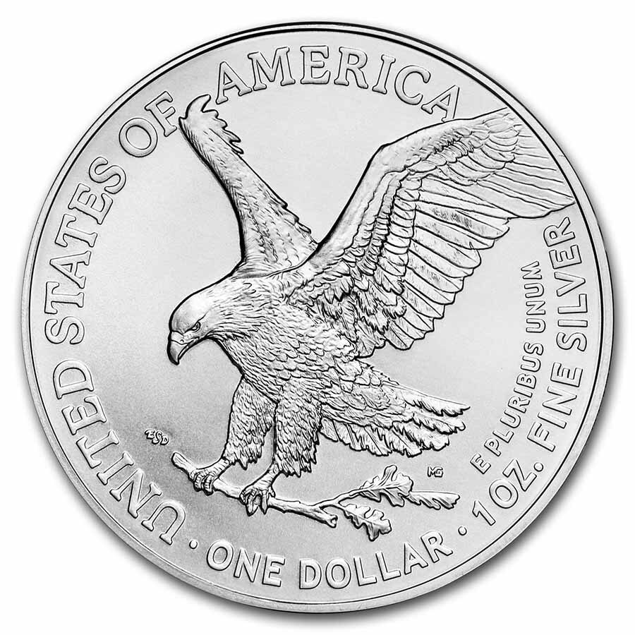 2021 American Silver Eagle (Type 2) MS-70 PCGS (FDI, Black Label)