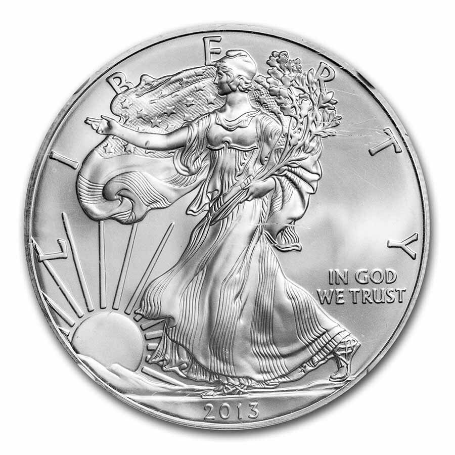 2013 (S) Silver Eagle MS-69 NGC (Golden Gate Bridge Label)