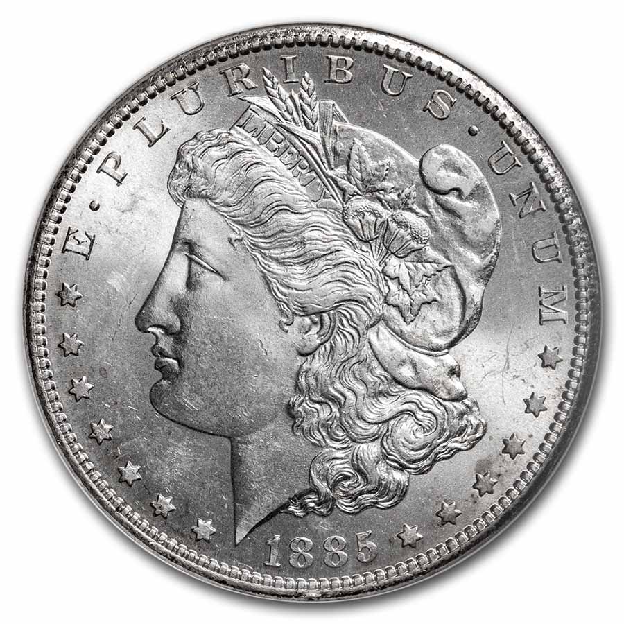 1885-S Morgan Dollar MS-64 NGC