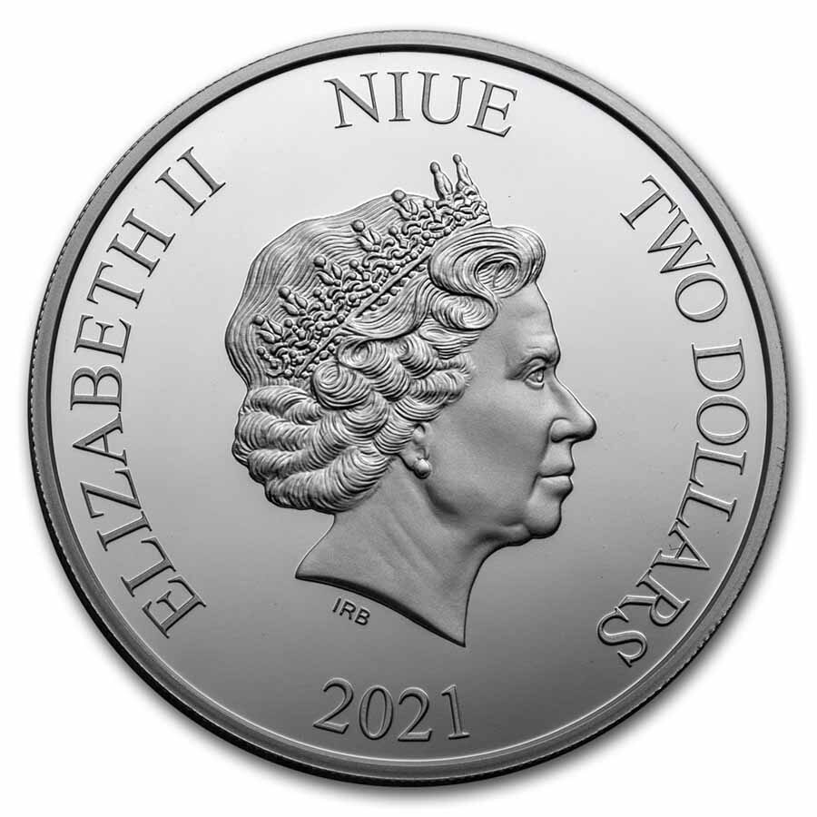 2021 Niue 1 oz Silver $2 Star Wars The Child (w/Box & COA)