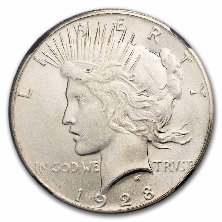 1928 Peace Dollar MS-63 NGC