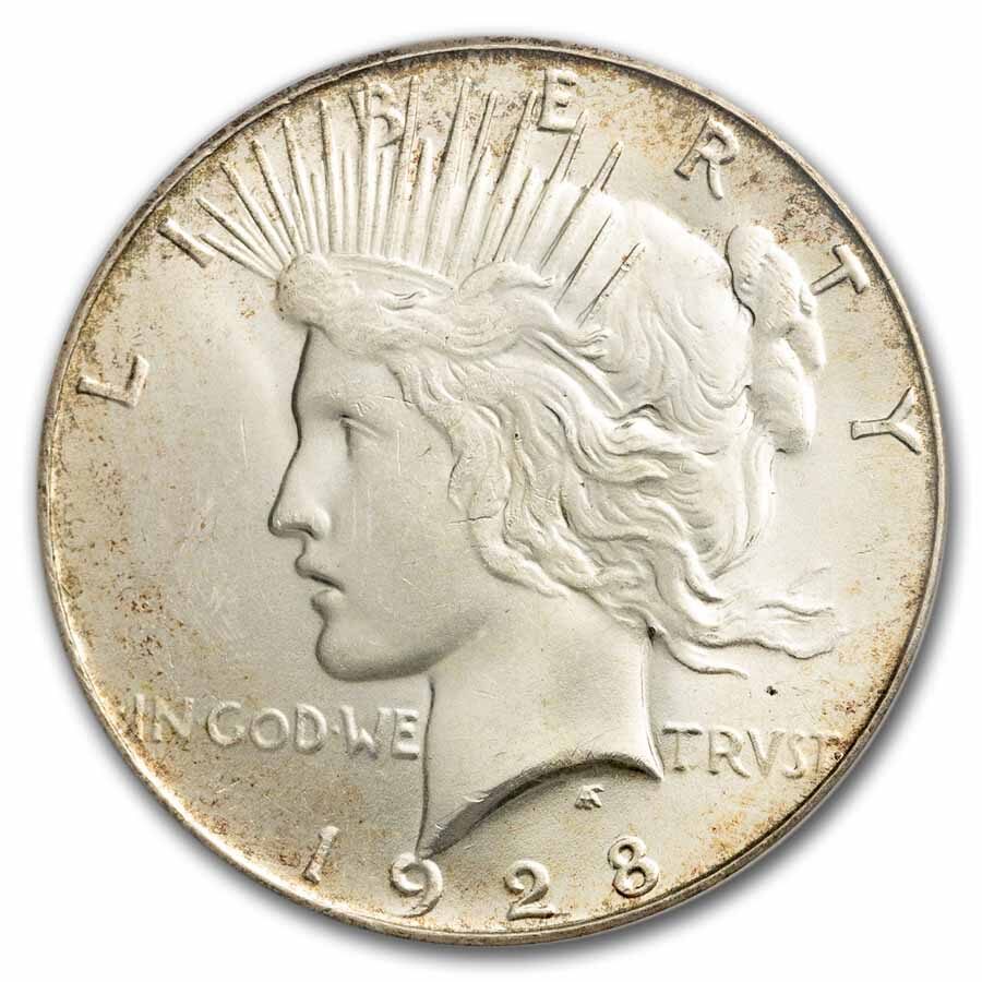 1928-S Peace Dollar MS-64 PCGS