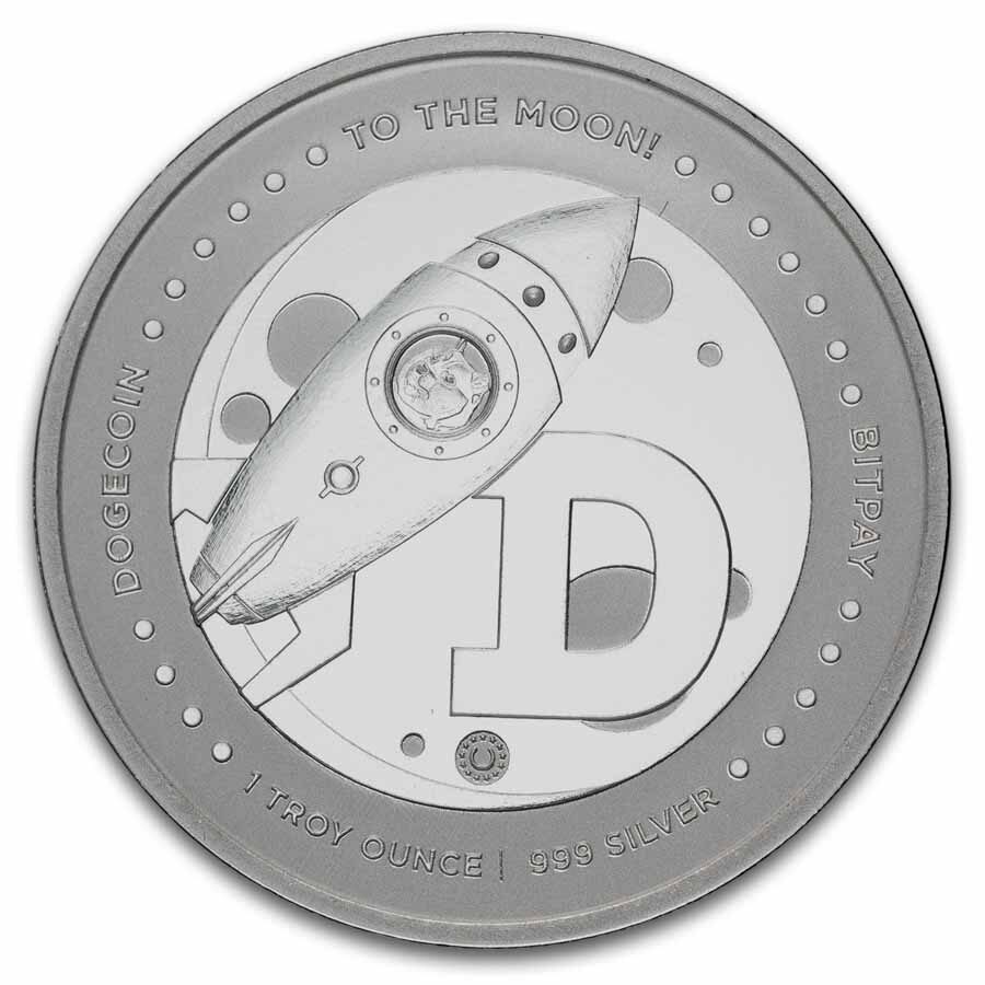 1 oz Silver Round - Dogecoin Round