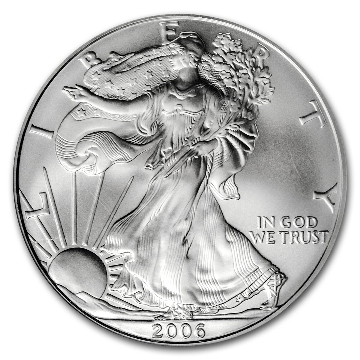 2006-W Burnished American Silver Eagle MS-70 NGC