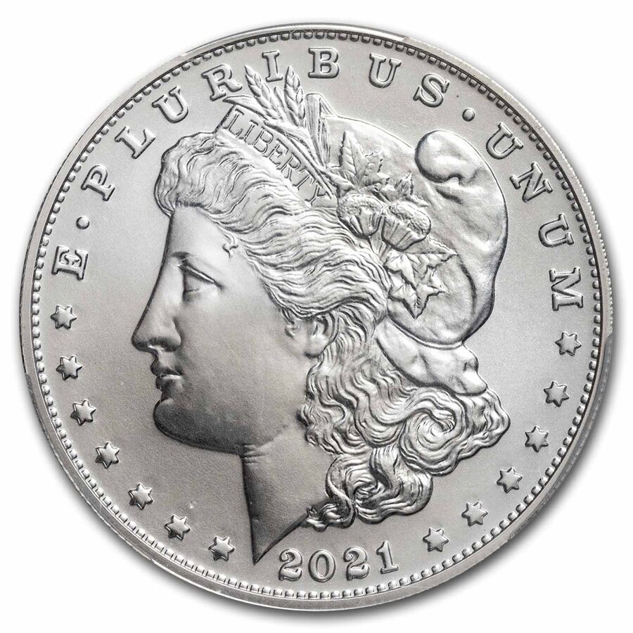 2021-(CC) Silver Morgan Dollar MS-70 PCGS (First Day of Issue)
