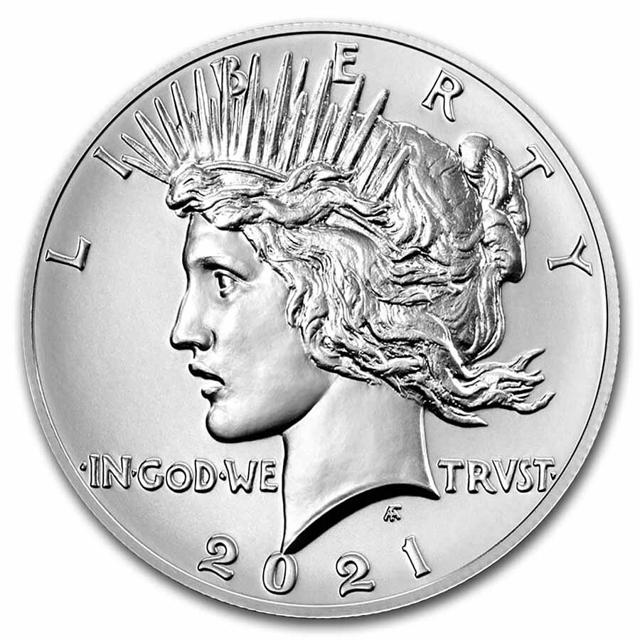 2021 Silver Peace Dollar MS-70 PCGS (First Day of Issue)